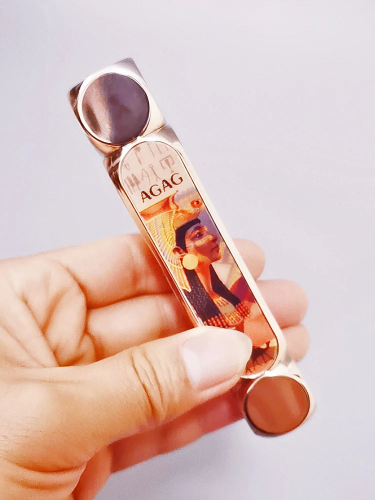 Agag Pharaoh Magic 3Dimensional Magic 6Color Lipstick Does Not Fade No Stain on Cup Cheap Double-Tube Double-Headed One 6-Color