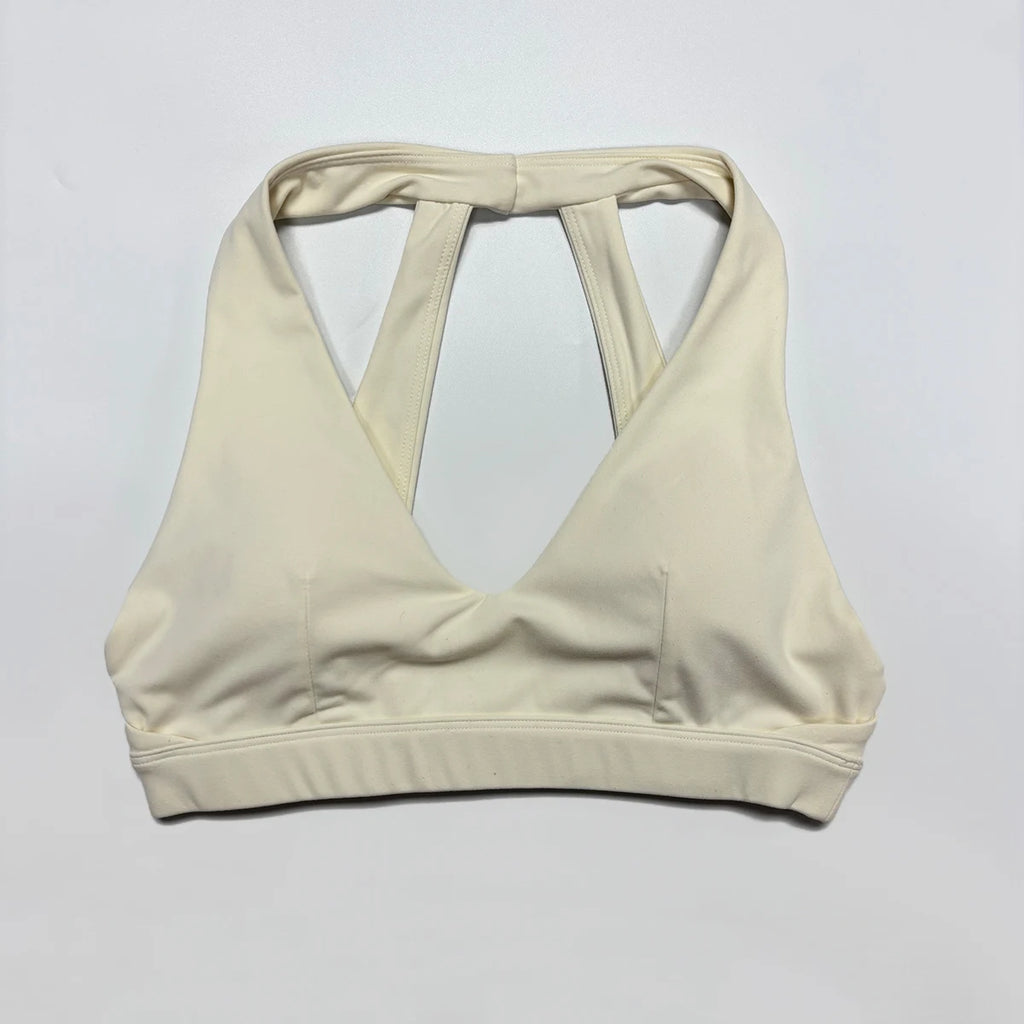 New Summer Women's Halter Sport Bra Shockproof Gym Running Bra Beautiful Back Yoga Crop Top Summer New Female Underwear