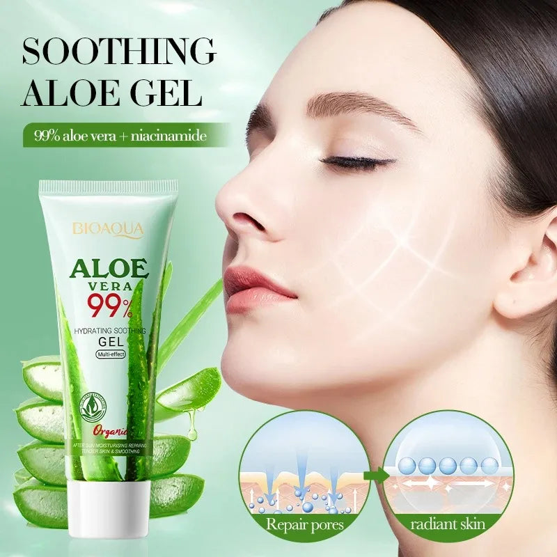 Aloe Vera Moisturizing Gel for Face and Body - Hydrating Cream