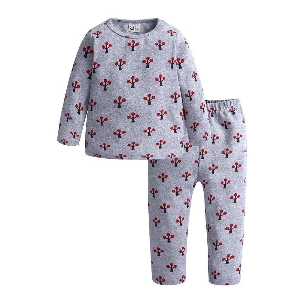 Kids Tales Unisex Velvet Sweatshirt and Pants Set - Thick Fleece