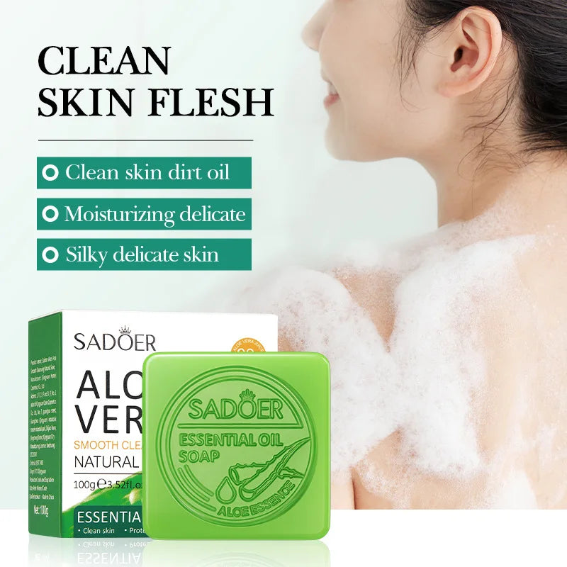 Aloe Vera Facial Soap - Handmade Essential Oil Cleanser 100g