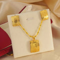 Habesha Gold Necklace & Earrings Set