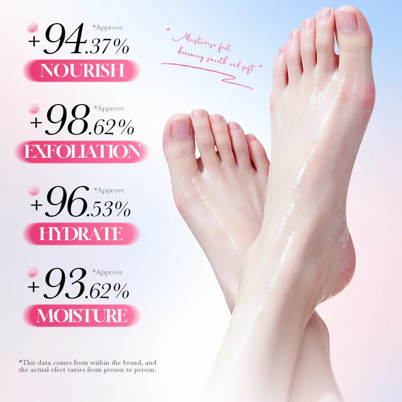 5 Pairs SADOER Collagen Sakura Nourishing Foot Mask Moisturizes Exfoliates And Nourishes Tender Smooth Feet Skin Care Masks