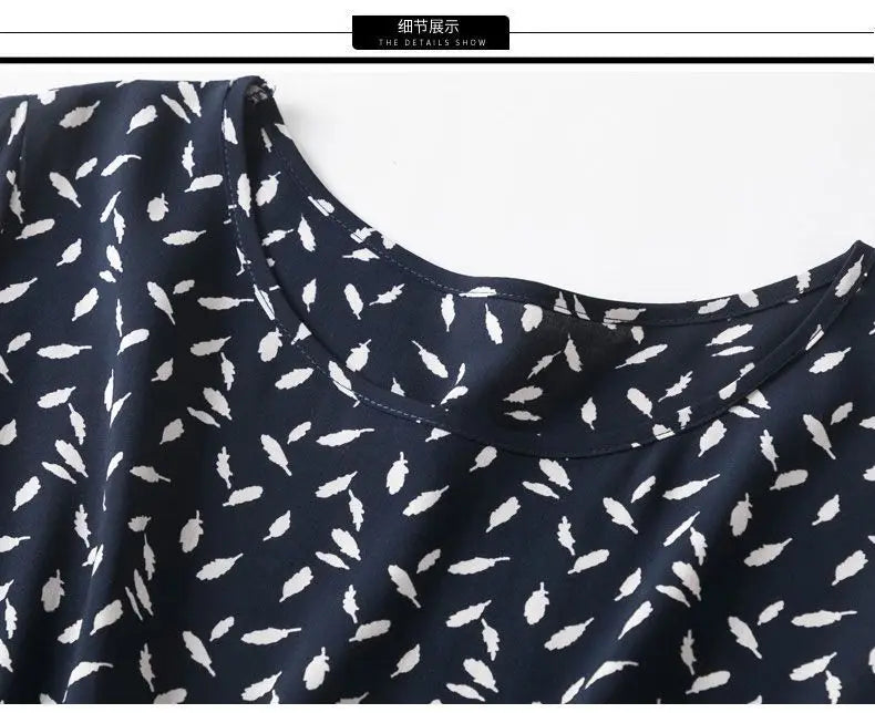 Cotton Silk Dress Women's Short Sleeved 2026 Summer New Ladies Slim Round Neck Temperament Beach Print Dresses