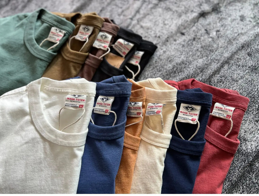 220g 100% Cotton Retro Printed T Shirts for Men 2024 Summer Casual Half Sleeve Basic T-shirt for Youth Motorcycle Male Tees Tops