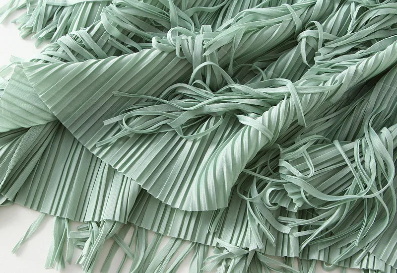 Luxury Multi Solid Colors Pleated Skirt for Women's Large Hem Folds A-line Skirts Female 2025 Loose Fashion Skirts Casual 0666