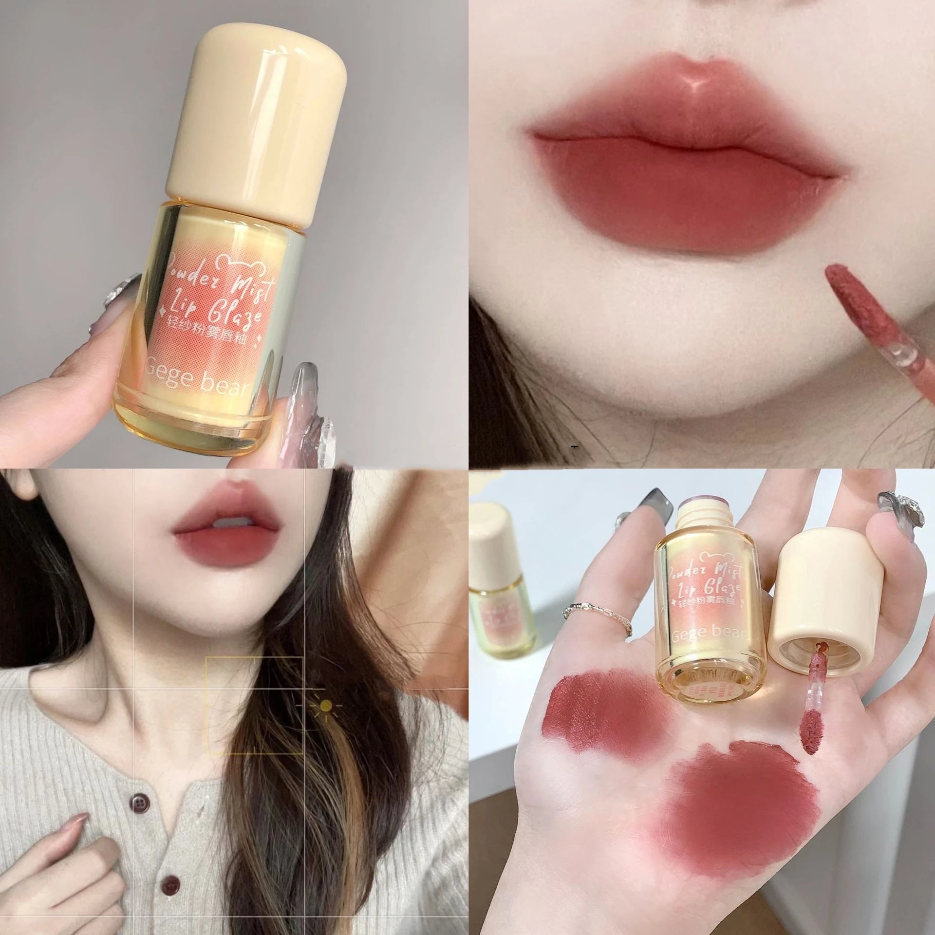 New Matte Liquid Lipstick Long Lasting Light and Thin Mousse Lip Mud Velvet Red Rose Nude Colors Lip Gloss Waterproof Lip Makeup