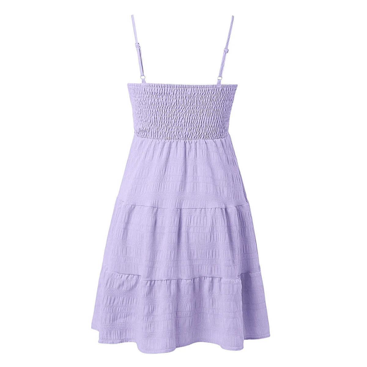 Bohemian Beach Sundress Women Sexy Sleeveless Backless Big Swing Mini Dress Solid Spaghetti Strap Ruffles Dresses Vestidos