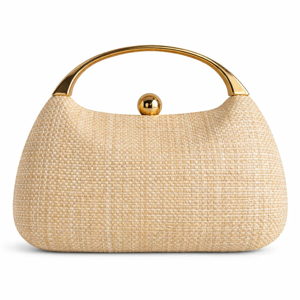 Fashion Elegant Straw Woven Clutch Handbags Purse Party Bags for Women Ladies Wedding Evening Handheld Crossbody Bags Totes Hobos Shoulder Bag
