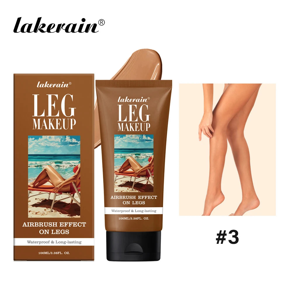 Leg Makeup Concealer Foundation 100ml Long Lasting Waterproof Anti Transfer For All Skin Tones Wheat Tan Brown