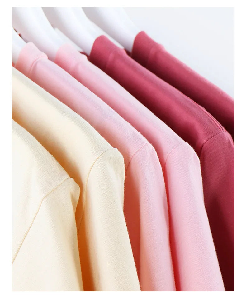 250G Heavy Men's T-shirt Solid Color Cotton Short-sleeved Men T shirt Bottoming Tops Tees Shirt