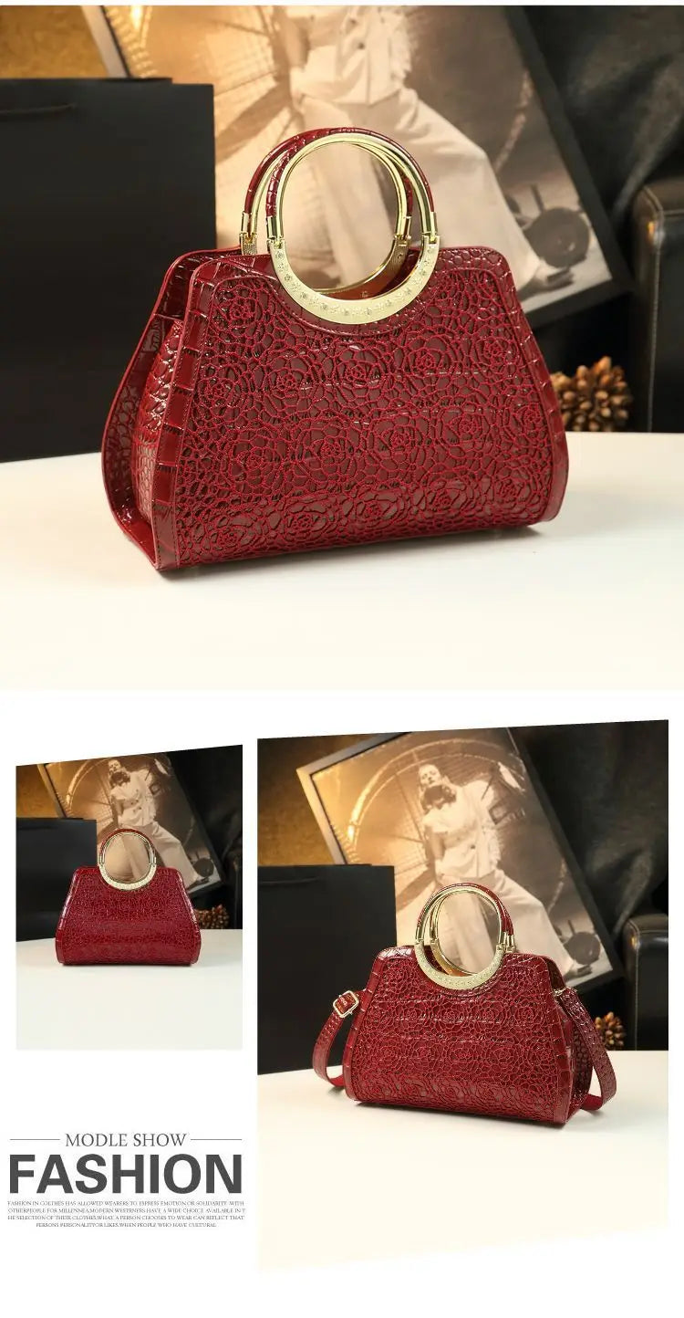 Fashion Popular Women's Bag High Quality Crocodile Pattern Shoulder Bag Trend Brand Genuine Leather Crossbody Bag Luxury Handbag