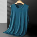 2026 Men's Ice Silk Mesh Vest Lightweight Sports Summer Wear Sleeveless T-shirt Tank Top Casual Fashion Outerwear