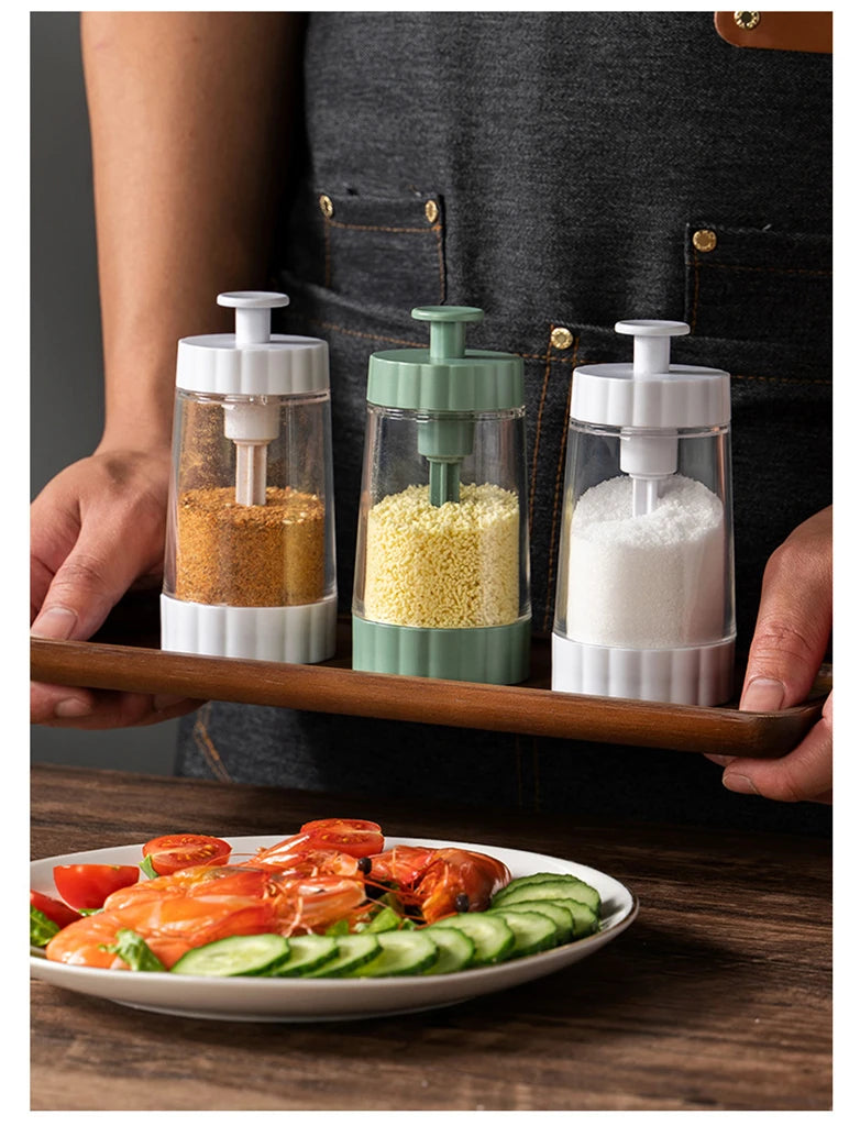 Botes de condimentos de cocina para especias, sal y pimienta, organizador de especias, tarro de condimentos para barbacoa, utensilio de cocina