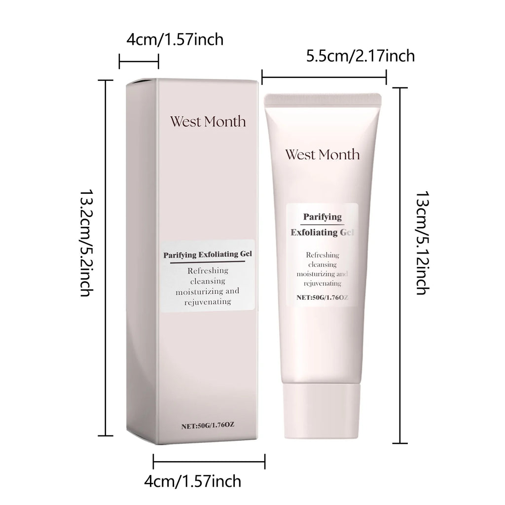 West&Month Exfoliating Peeling Gel - 50g Acne & Blackhead Treatment