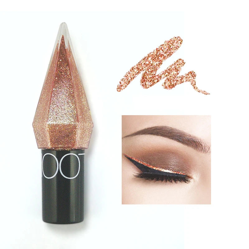 Liquid Eye Shadow Eye Highlight Diamond Sparkle Flash Eye Shadow Liquid Brightening Silkworm Eye Makeup Tool