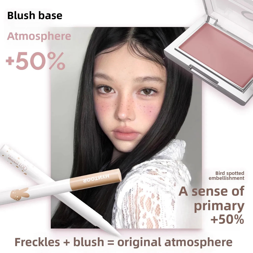 HYNTOOR Base Makeup Blush Cream Brightens Concealer Cream Brightens Shrinking and Expanding Facial Makeup