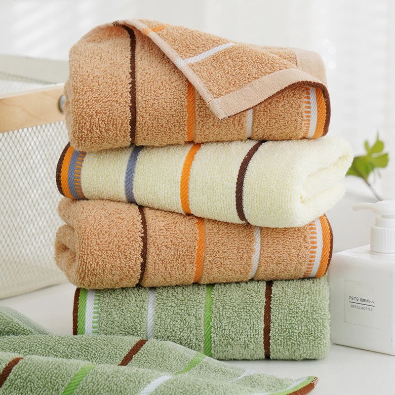1/2 Pcs 100% Cotton Bathroom Hand Towel Thickened Face Hair Towels Bathroom Adults Hotel Travel Loverincreases Water Absorption