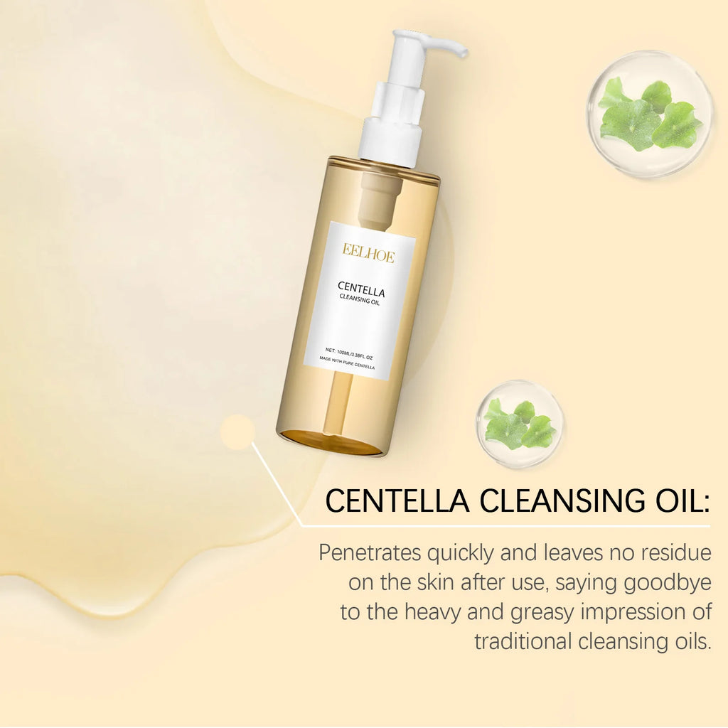 Eelhoe Centella 3-Step Skincare Set - Cleansing Oil, Foam & Serum