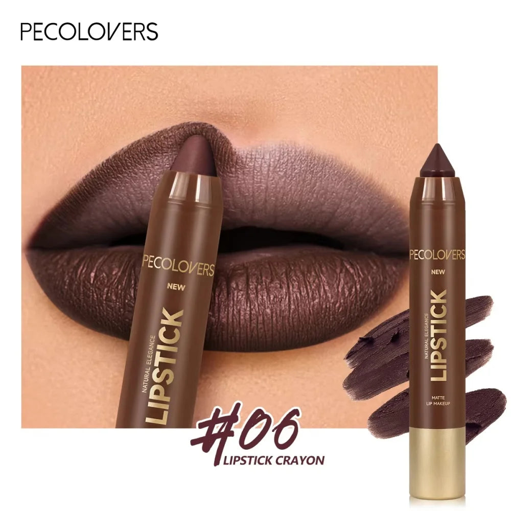 Fine Tip Lip Sexy Brown Red Lipstick Liner Pen Soft Mist Matte Lip Crayon Pencil Lip Contouring Lipliner Outline Tint Cosmetic