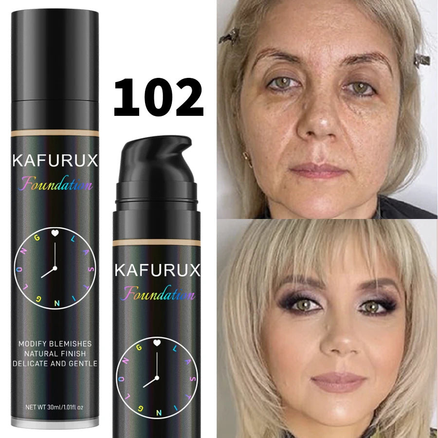 Liquid Foundation Concealer 8 Color Waterproof Sweatproof Korean Face Base For All Skin Types