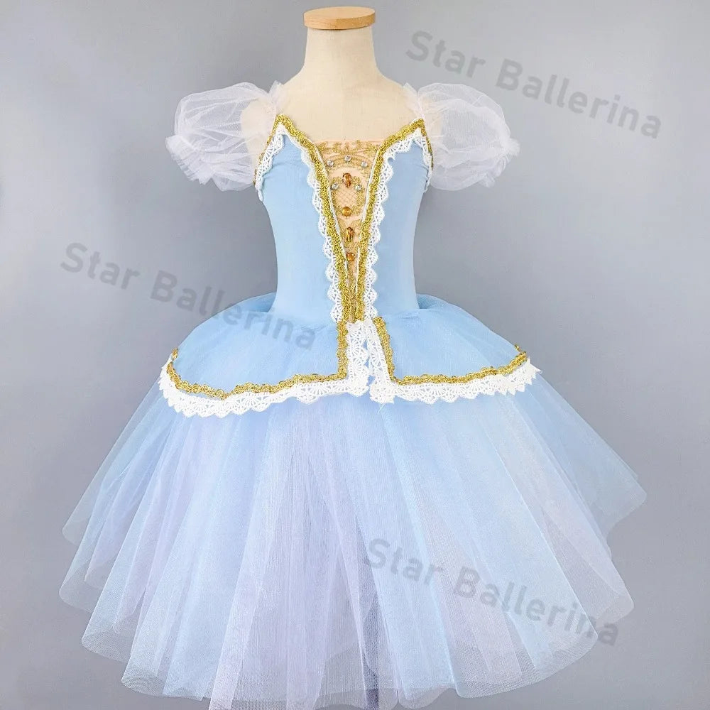 Kids Ballet Tutu Dress for Girls Performance Leotard Stage Costume Dance Wear Party Outfit Princess Fashion Children Clothing