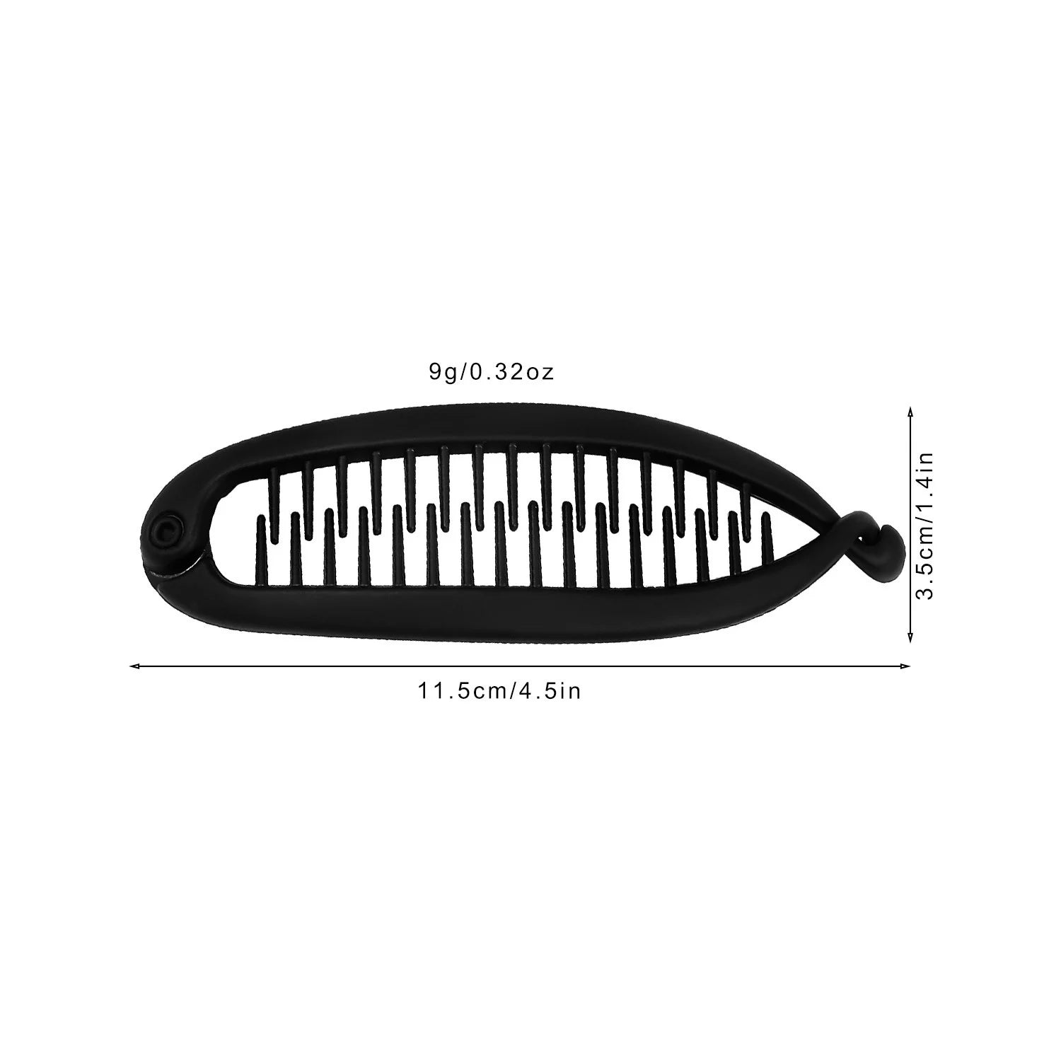 Matte Fish Shaped Banana Hairpin Ponytail Hair Clip Headband For Women Hair Accessories HairgripsTwist Clamp Barrettes Headwear