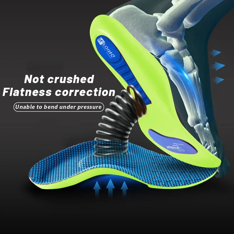 Orthopedic Insoles For Feet Sport Shock-Absorbing Insole For Shoes Arch Support Plantar Fasciitis Templates Pads Men Women'S Sole