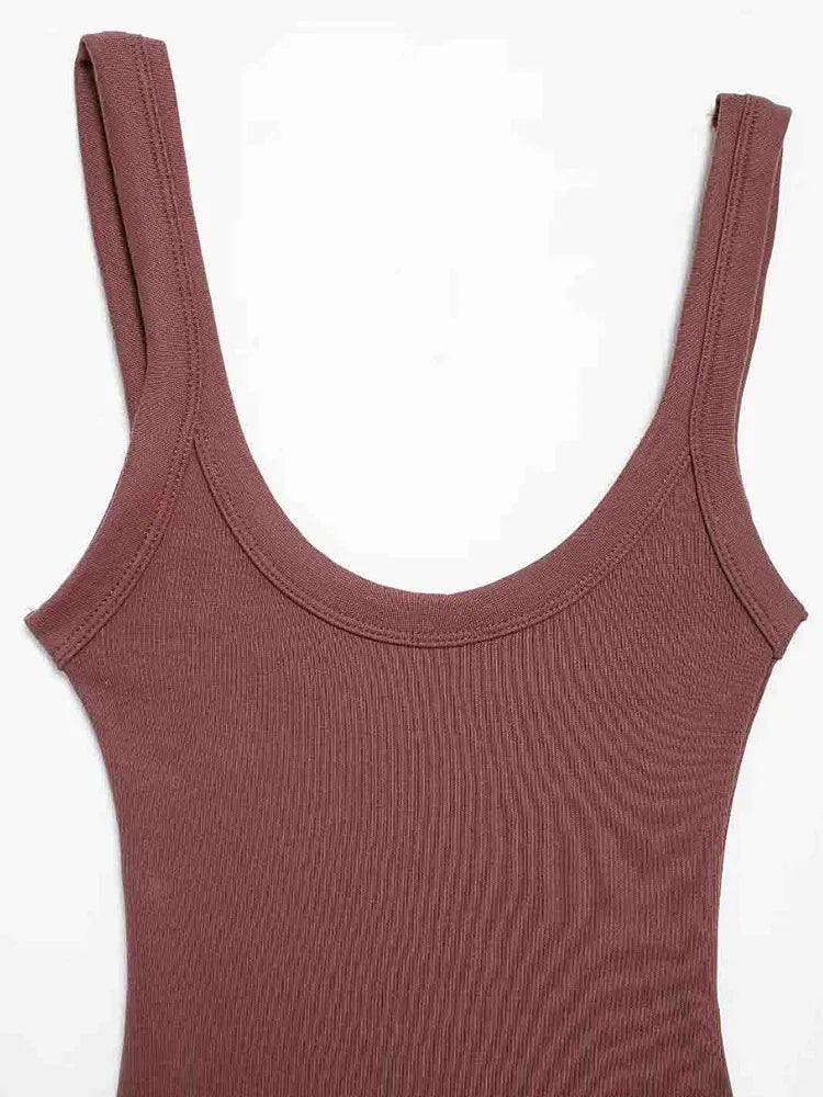 Skinny Ribbed Bodysuits for Women, O Neck, Straps, Snap-Button, Female Playsuits, Sexy Fashion