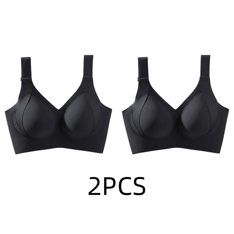Seamless Wireless Bra For Full Busts And Petite Figures, Thin Light Support, No Wires, Pull Up Anti Sagging