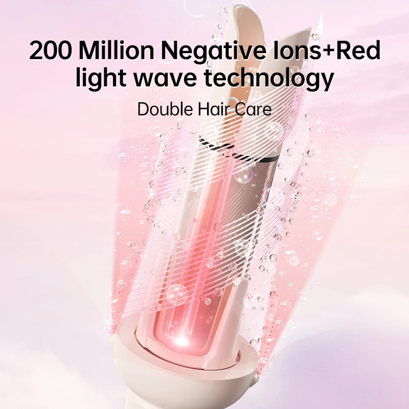 Auto Curling Iron Professional 3 Speed Rotary Hair Curler Ceramic Heated Styling Wand with Negative Ion Hair Care Styling Tools