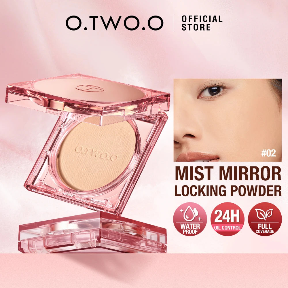Wholesale O.TWO.O Face Powder 24 Hours Oil-control  Waterproof Matte Face Makeup Cosmetic Setting Compact Powder
