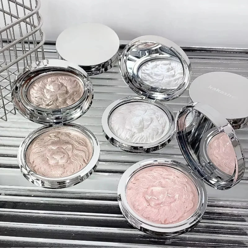 Lion Series High-Gloss Powder, Clear & Glittering, Fine Pearlescent Luster, High-End Texture, Long-Lasting High-Gloss Paste