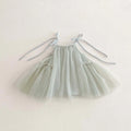 Girls ins strap dress, summer new Korean girls sweet princess dress mesh strap dress, suitable for going out