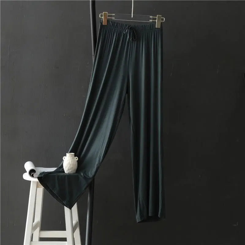 AINICEXIN Women's Wide Leg Pants - High Waist Casual Modal Trousers