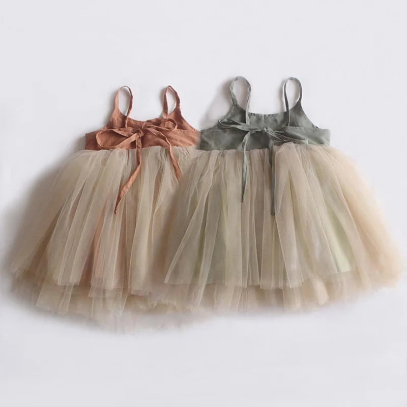 Princess Backless Tutu Birthday Dress for Baby Girls