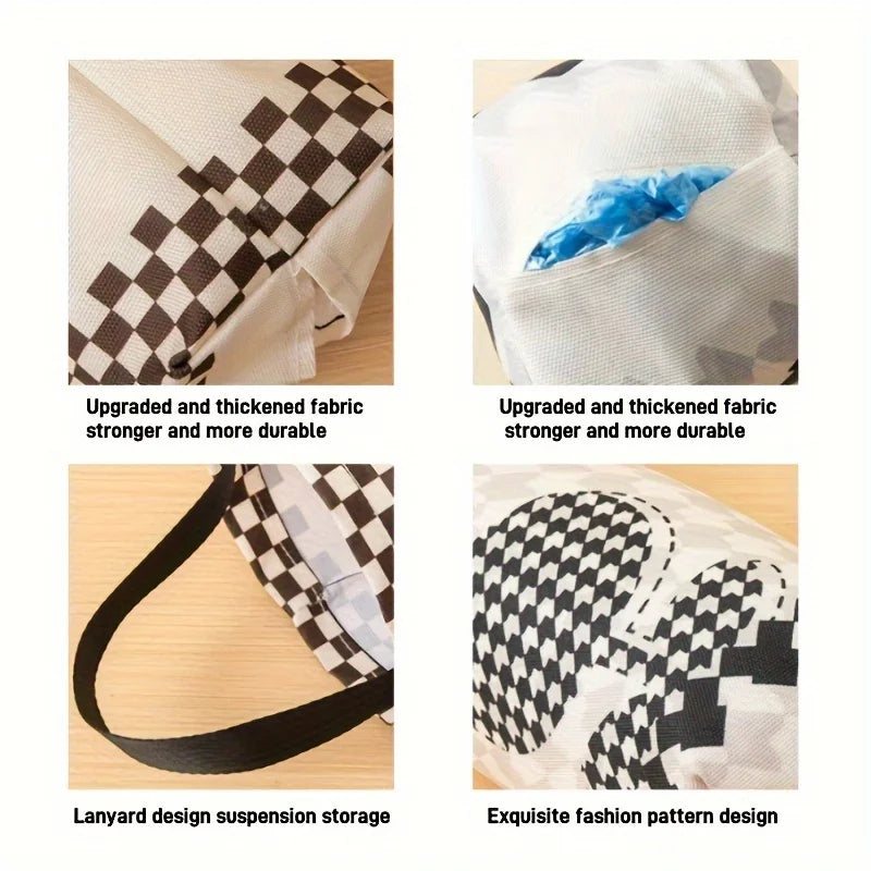 1 bolsa de almacenamiento de basura, artefacto de almacenamiento de cocina montado en la pared, bolsa colgante para almacenamiento de bolsas de plástico de basura, clasificación de artículos varios