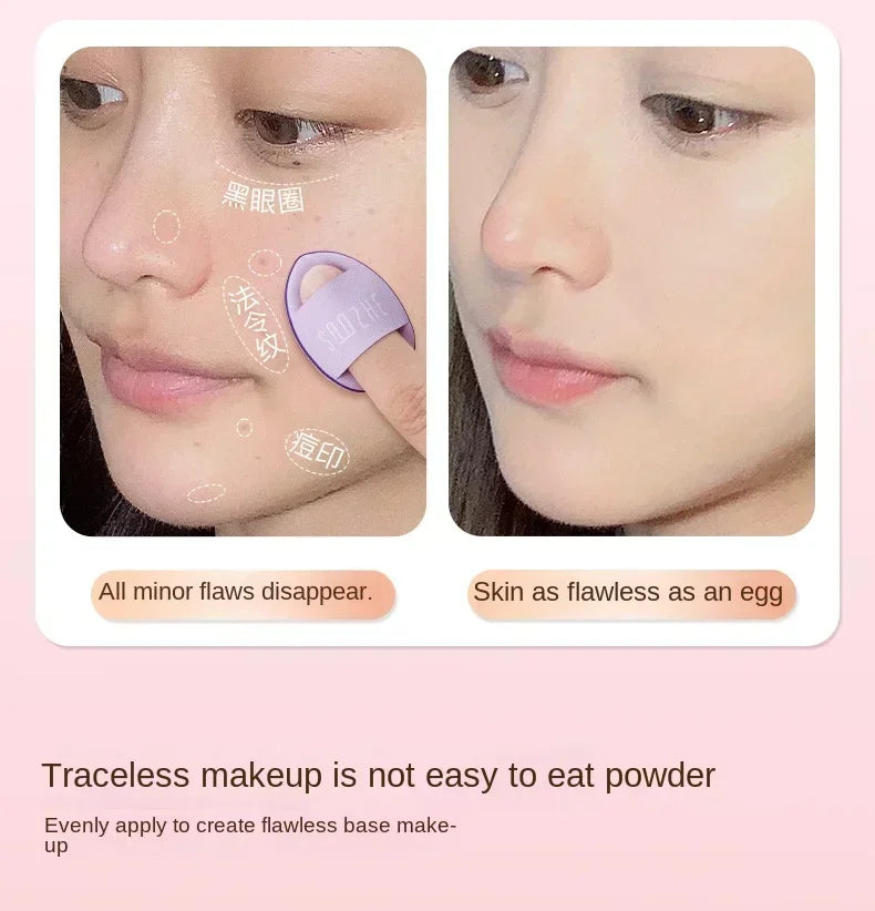 10Pcs Mini Finger Puff Foundation Small Air Cushion Powder Sponge Face Concealer BB Cream Cosmetic Applicator Makeup Tools