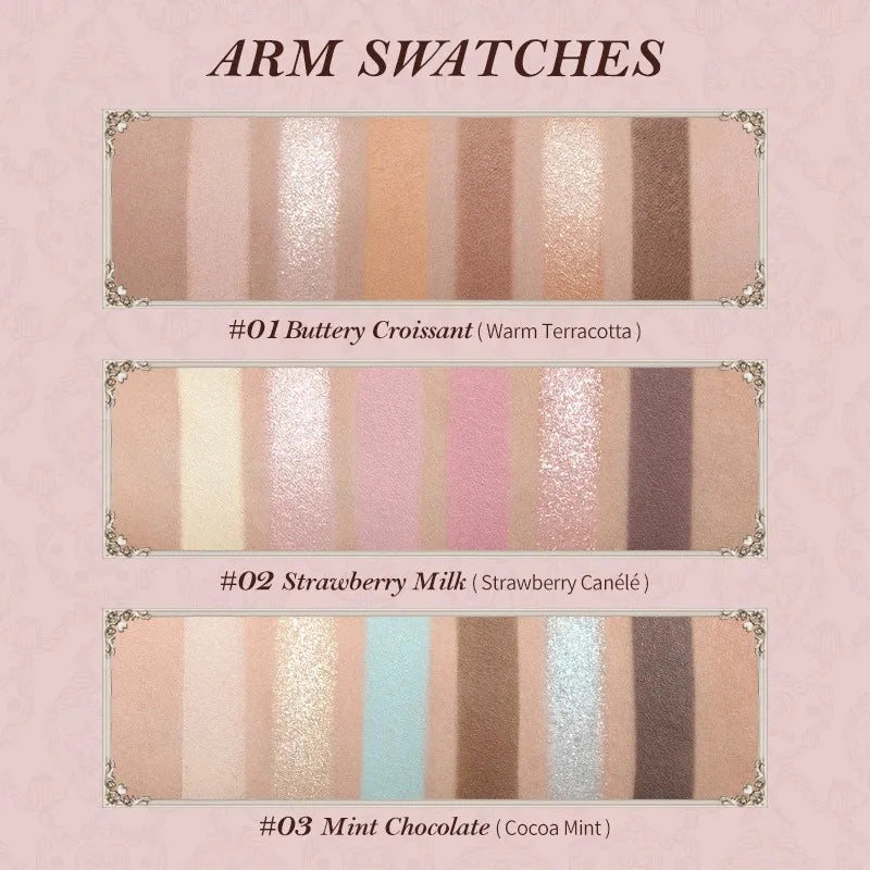 Flower Knows Sweetie Bear Highly Pigmented Eye Makeup Palette Eye Shadows Long Lasting Matte Shimmer Finish Cosmetics Kit