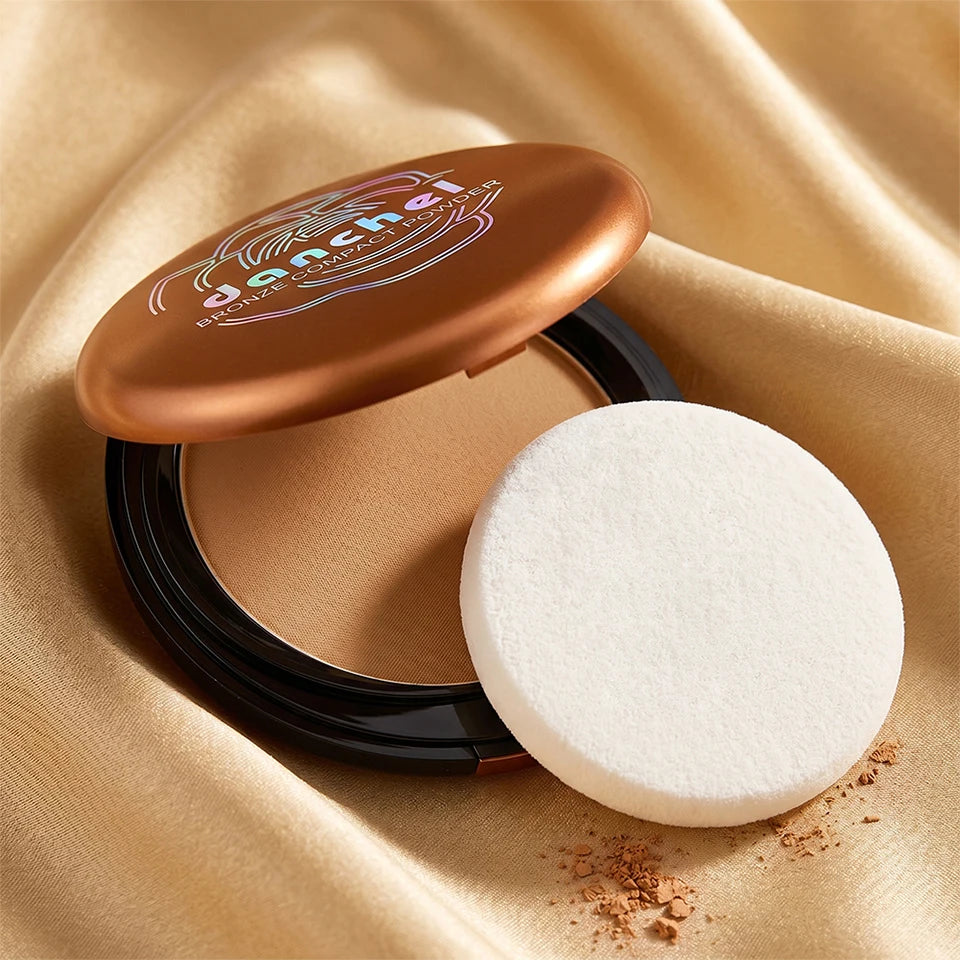 Long Lasting Compact Powder Waterproof Sweatproof Soft Matte Oil Control Setting Powder Face Makeup Cosmetic
