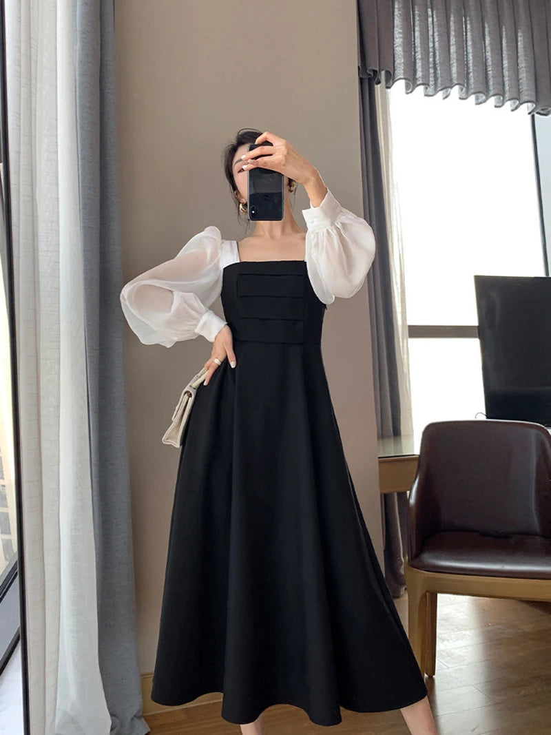 Women's Elegant Chiffon A-Line Dress