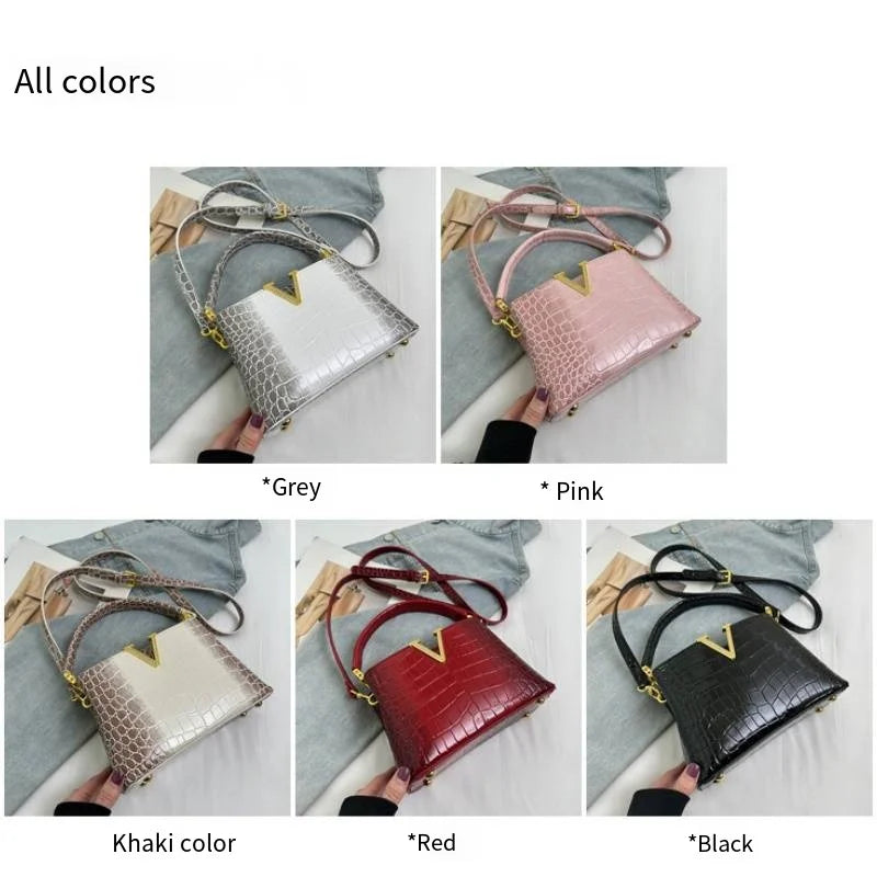 2025 New PU Pattern Leather Women Handbags Luxury Fashion Small Shoulder Messenger Bag Portable Crossbody Shell Bags