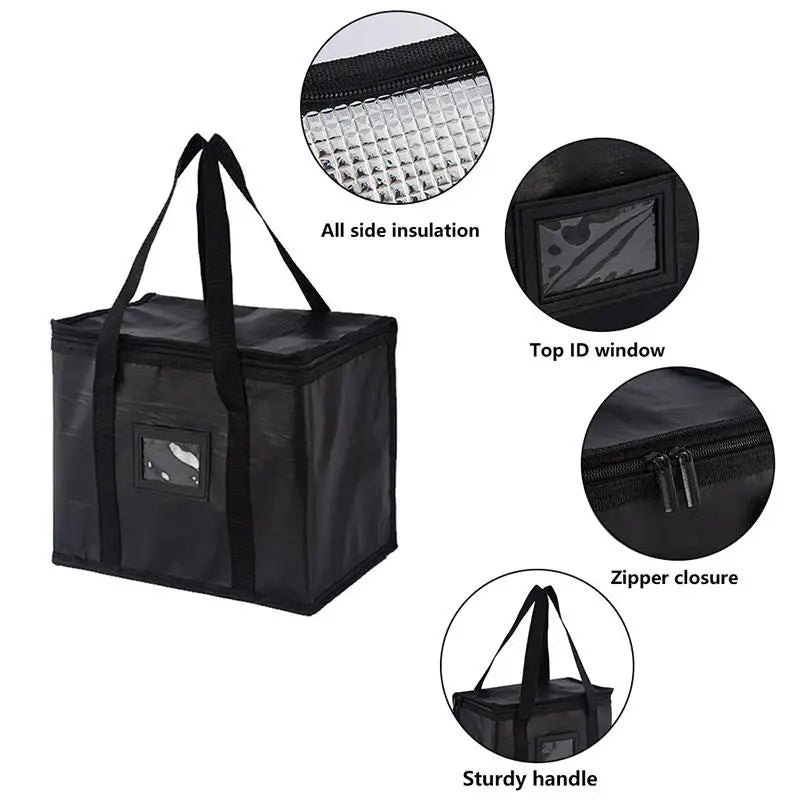 16/28/50/70L Insulated Thermal Cooler Bag Insulation To Keep Cold Large Capacity Portable Lunch Bag Zip Picnic Tin Foil Food Bag