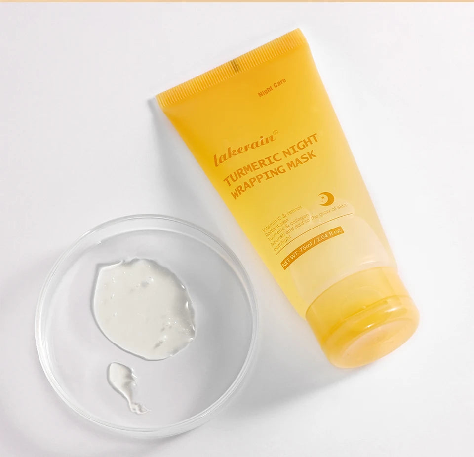 Collagen Overnight Wrapping Peel Off Facial Mask, Korean Collagen Night Wrapping Mask Deeply Hydrates Night Care Mask Cream 75ml