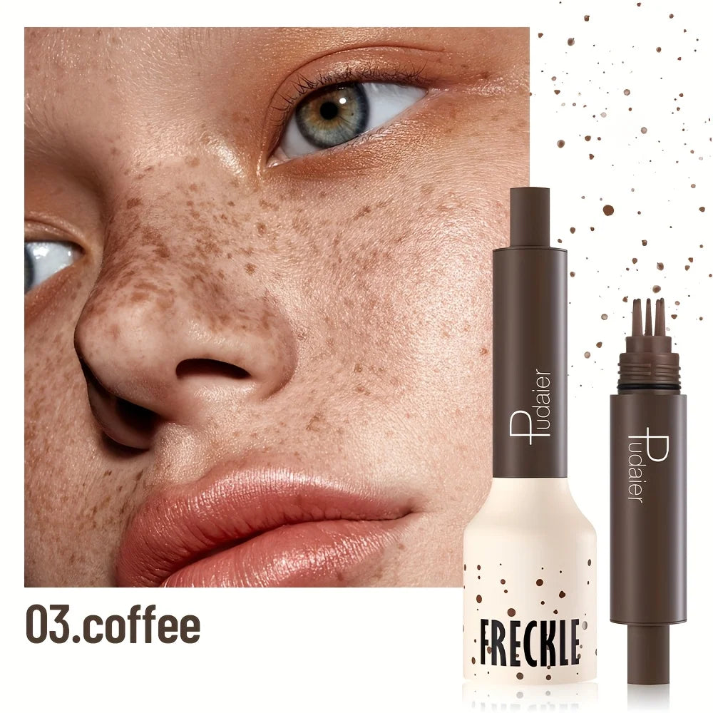 Natural Nude Makeup Fake Freckles Pen Waterproof Long Lasting Light Coverage Freckle Stamp For Women'S