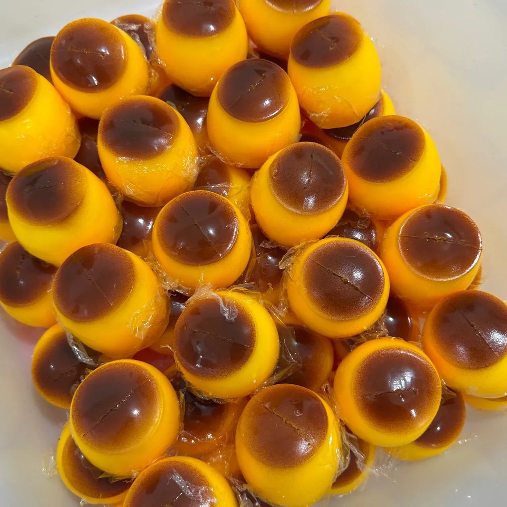 Caramel Pudding Squeezing Toy - Stress Relieving Plastic Squeeze Ball