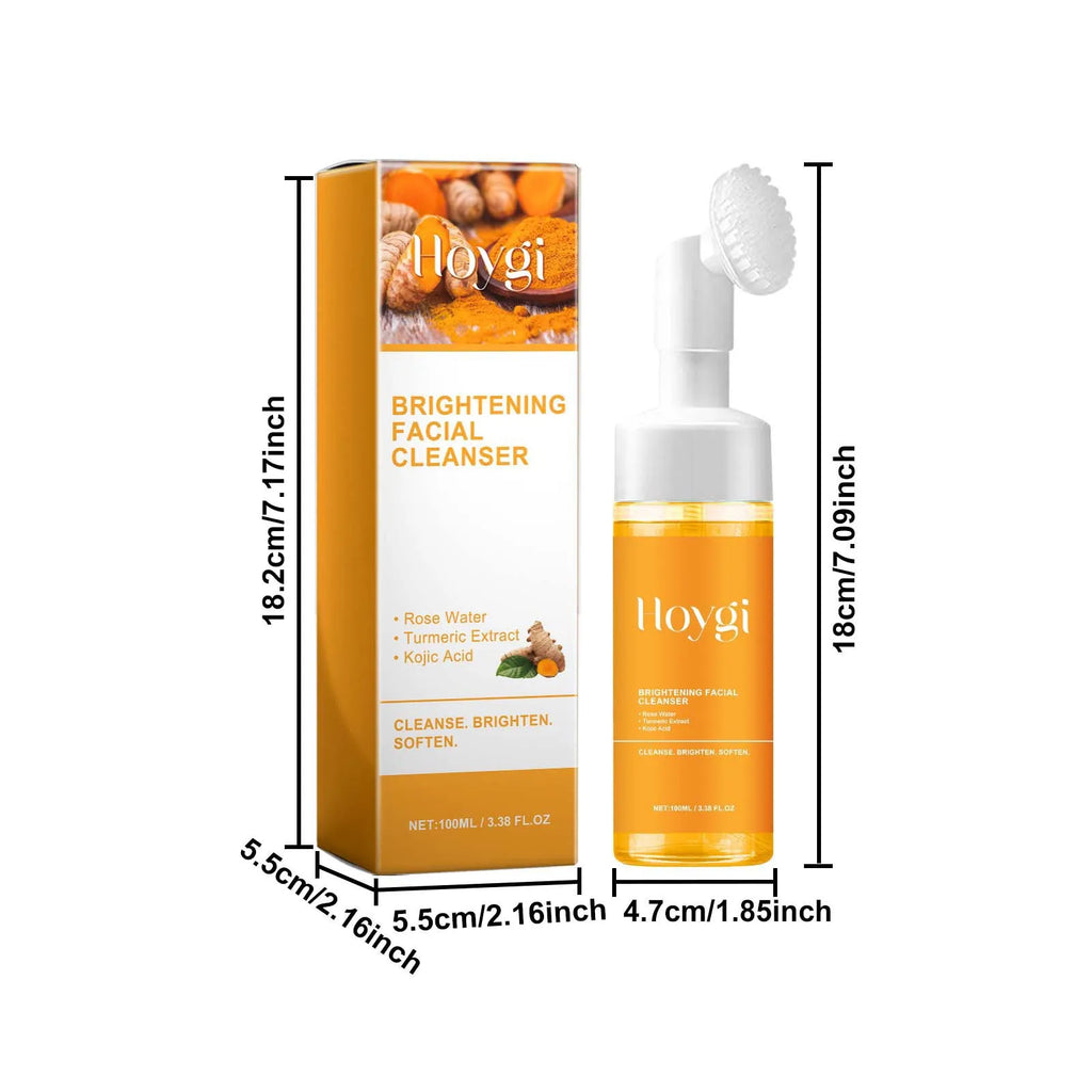 Turmeric Cleanser Oil Control Dark Spot Removal Anti Acne Deep Cleansing Shrink Pore Brightening Moisturizing Vitamin C Cream