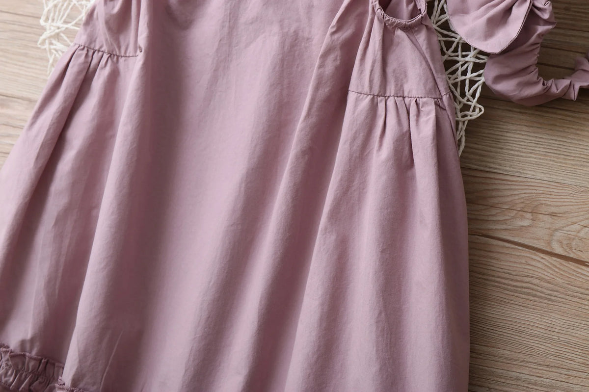 Embroidery Little Flower dresses for Girls clothes Summer Cotton Vest Dress Children's 2026 New