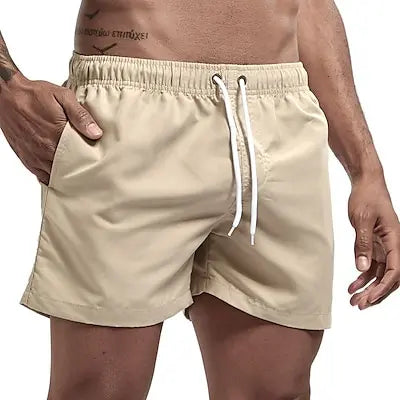 Men'S Swim Shorts Swim Trunks Quick Dry Board Shorts Bathing Suit Breathable Drawstring With Pockets For Surfing Beach Summer