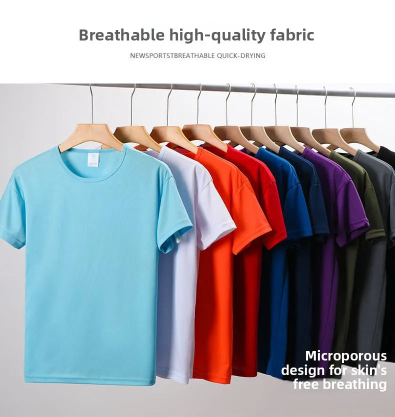 Versatile Men's Short Sleeve Shirt Tee Tops European Size Multi-Pack Slim Fit Sporty Style Fiber Blend Lightweight Clothing